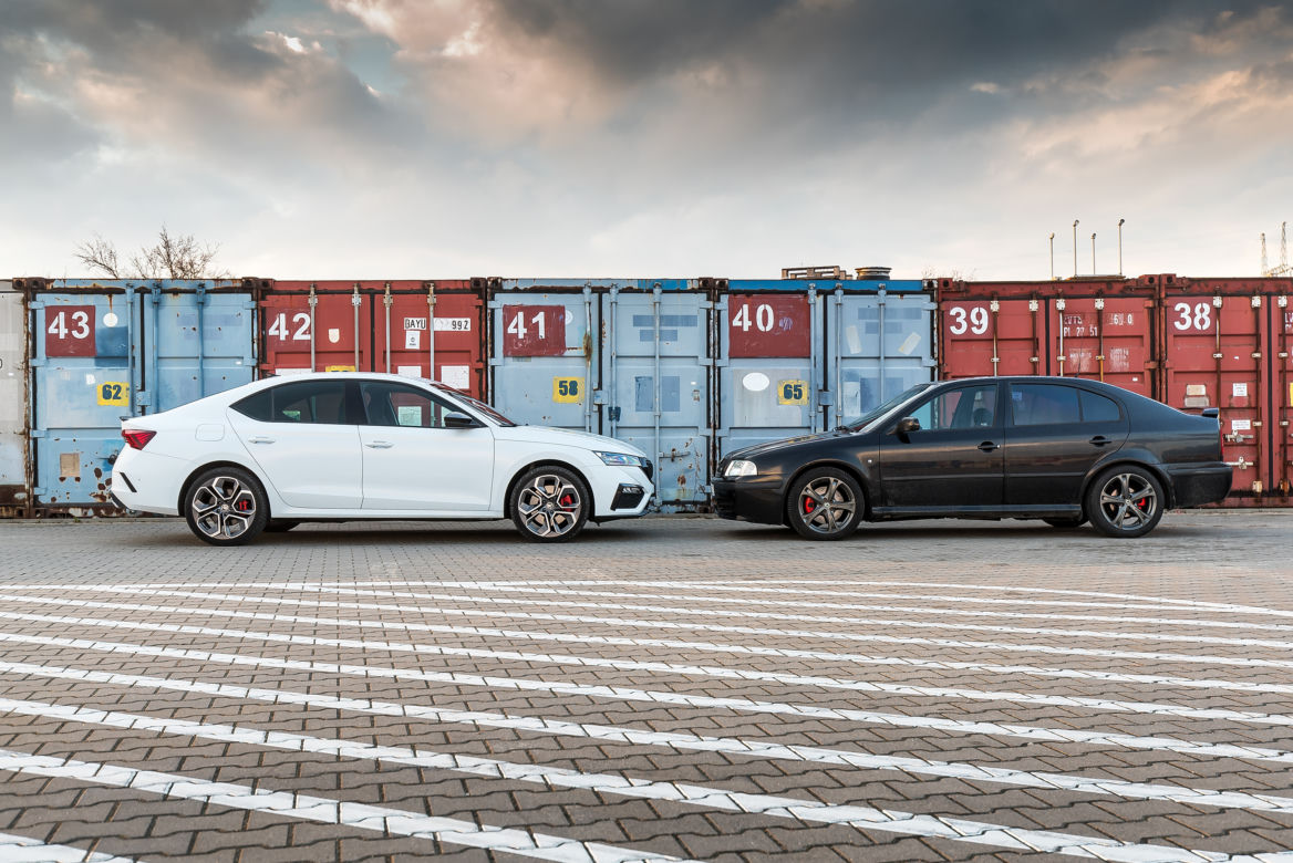Skoda Octavia RS - pierwsza i czwarta generacja