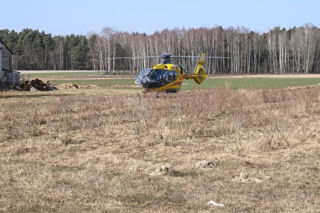 Wypadek z udziałem rowerzysty