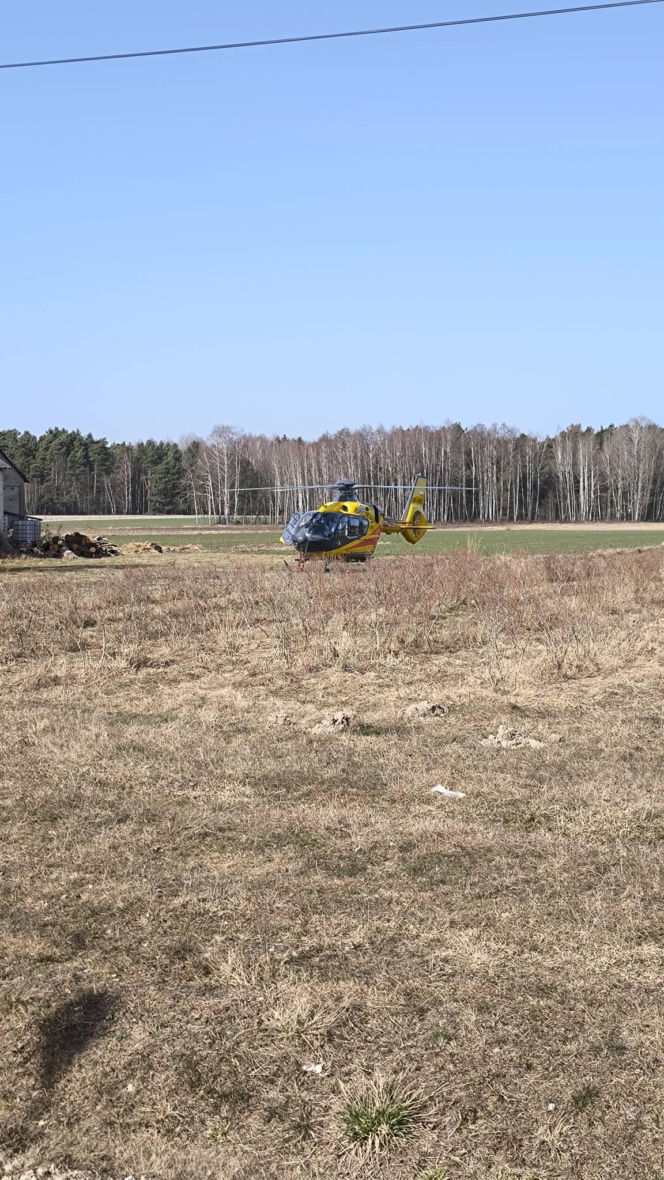 Wypadek z udziałem rowerzysty