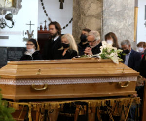 Pogrzeb matki Andrzeja Seweryna