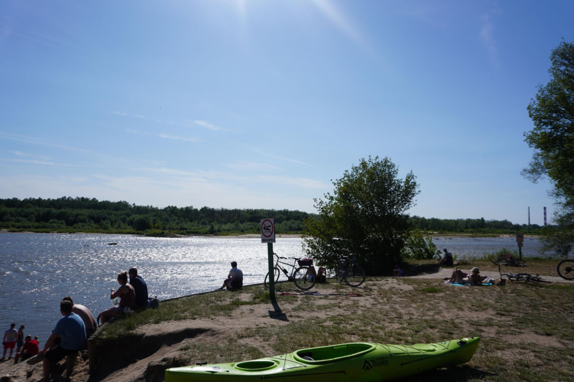 Plaża Romantyczna nad Wisłą w Warszawie