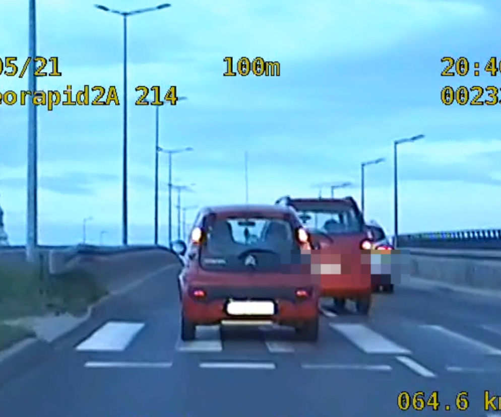 Kolejny pirat drogowy w rękach policji.  Popisał się brawurą na wiadukcie