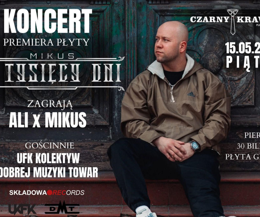 Siedlce: Charytatywny hip-hopowy koncert Składowa Records – Ali x Mikus na rzecz Tymka Kalaty już 15 maja!