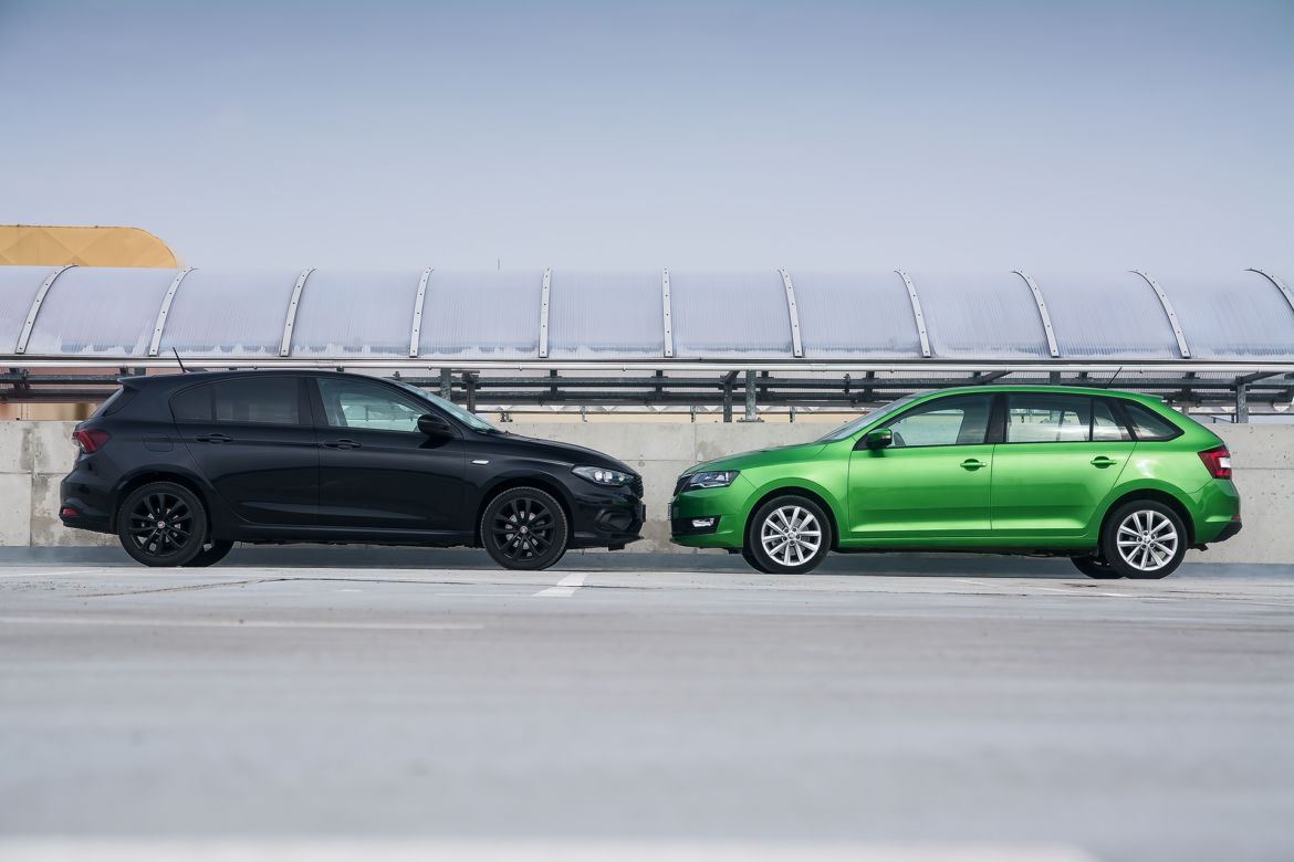 Fiat Tipo 1.4 T-Jet 120 KM vs. Skoda Rapid Spaceback 1.0 TSI 110 KM
