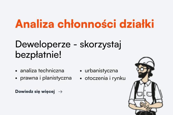 Oferta bezpłatnej analizy chłonności działki dla deweloperów
