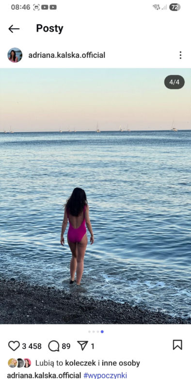 Adriana Kalska (Iza z M jak miłość) pokazała na Instagramie zdjęcia z wakacji