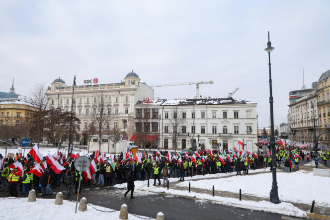 Protest rolników w Warszawie (9.01.2026)