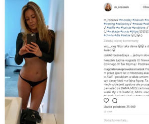 Małgorzata Rozenek w majtkach na Instagramie