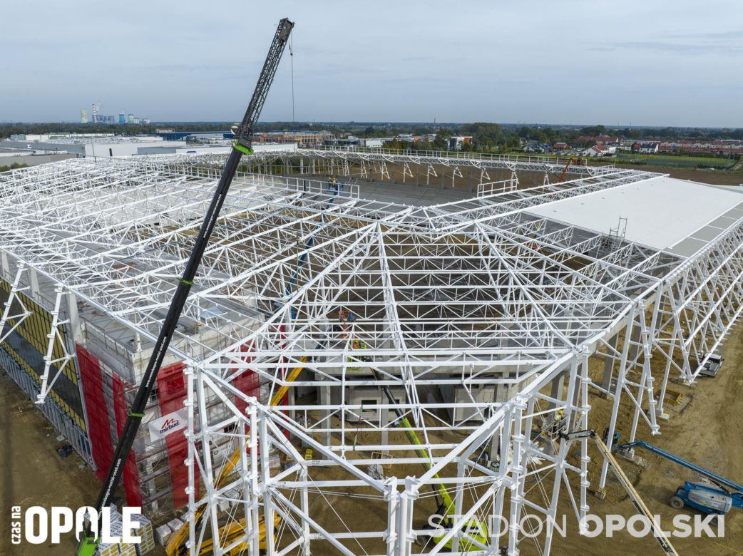 Stadion Opolski w budowie. Najnowsze zdjęcia