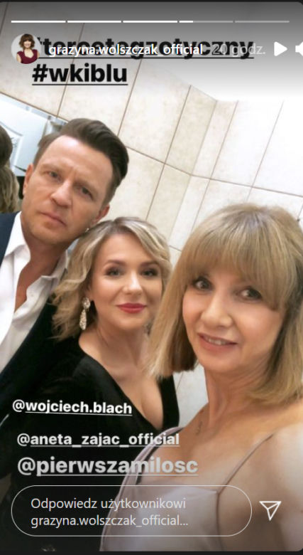 Pierwsza miłość, Michał (Wojciech Błach), Marysia (Aneta Zając), Grażyna (Grażyna Wolszak)