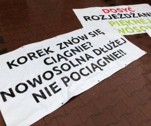 BLOKADA BRZEZIŃSKIEJ. Mieszkańcy Nowosolnej domagają się obwodnicy!