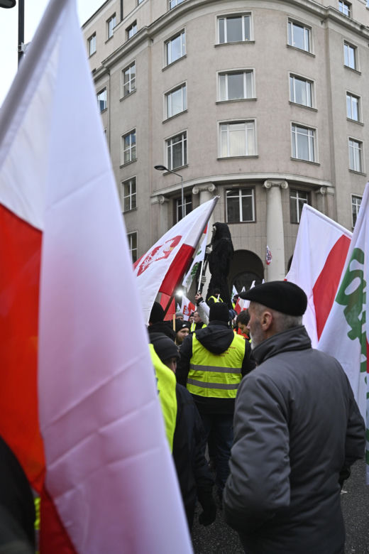 Protest rolników w Warszawie (3.01.2025)