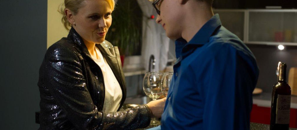 ''Na Wspólnej'' Maks (Adam Fidusiewicz) Ilona (Anna Samusionek)