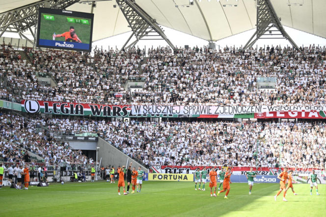 Legia Warszawa - Zagłębie Lubin: Zdjęcia kibiców