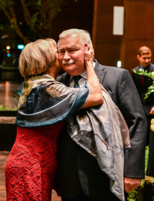 Lech Wałęsa z żoną Danutą Wałęsą