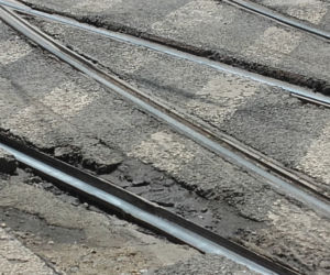Torowisko na skrzyżowaniu Piłsudskiego i Świdnickiej