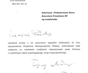 Komorowski czyści kancelarię