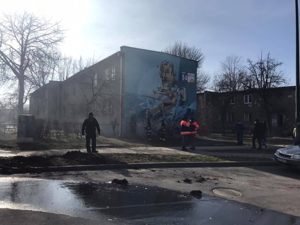 Pożar przy ul. Wrońskiej w Lublinie