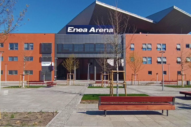 Przed halą Enea Arena powstaje Aleja Szczecińskich Olimpijczyków