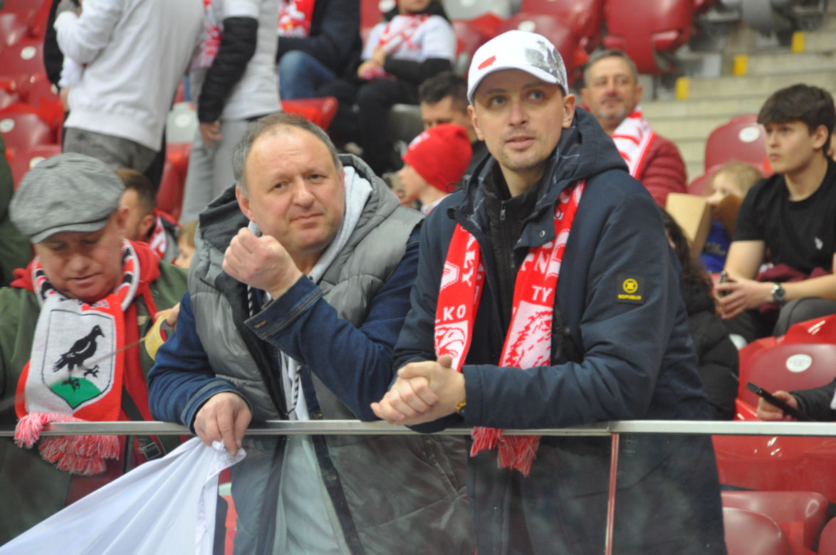 Polska - Litwa na PGE Narodowym. Zdjęcia kibiców