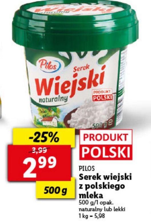 serek wiejski 2,99 zł