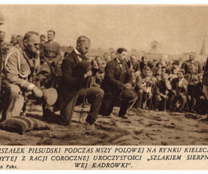 Marszałek Piłsudski w Kielcach