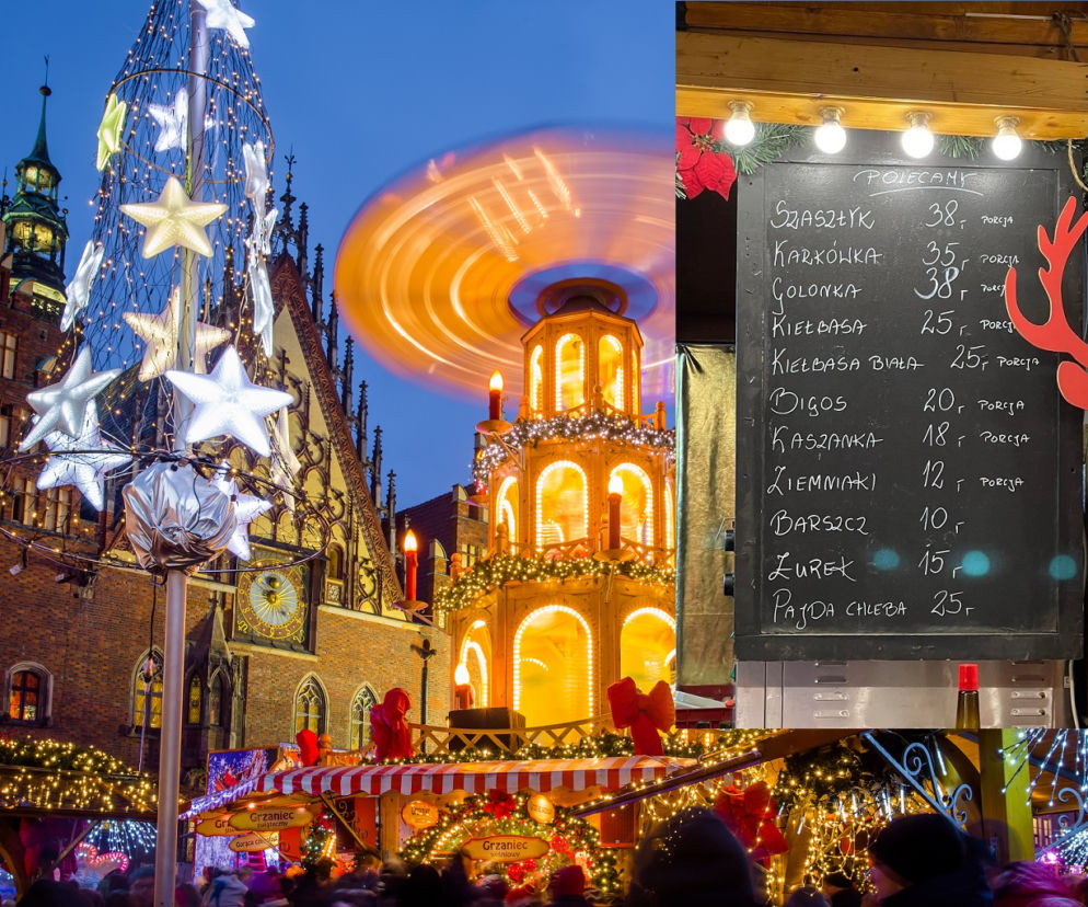 Cenniki grozy na Jarmarku Bożonarodzeniowym we Wrocławiu. 25zl za pajdę chleba ze smalcem… żart nad żarty