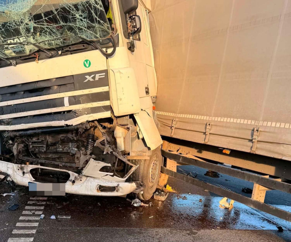 Nagranie z kabiny tira trafiło do sieci. To dlatego doszło do wypadku na A1