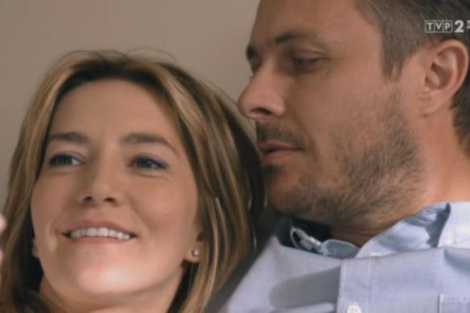 Na dobre i na złe odc. 542. Hana Goldberg (Kamilla Baar), Piotr Gawryło (Marek Bukowski)