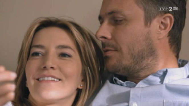 Na dobre i na złe odc. 542. Hana Goldberg (Kamilla Baar), Piotr Gawryło (Marek Bukowski)