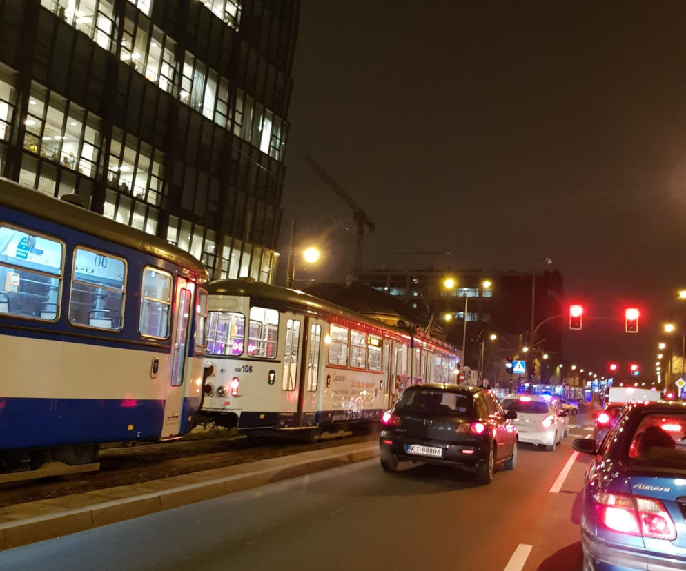 Wypadek na ul. Mogilskiej w Krakowie