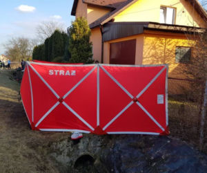 Wypadek w Mokrej Wsi, zginął motocyklista