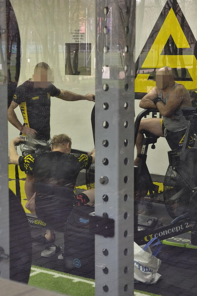 Bartosz Żukowski na siłowni