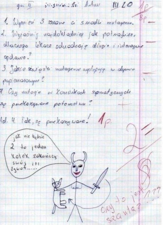 Hity z kartkówek i sprawdzianów. Tak uczniowie walczą o oceny na koniec roku szkolnego [GALERIA]