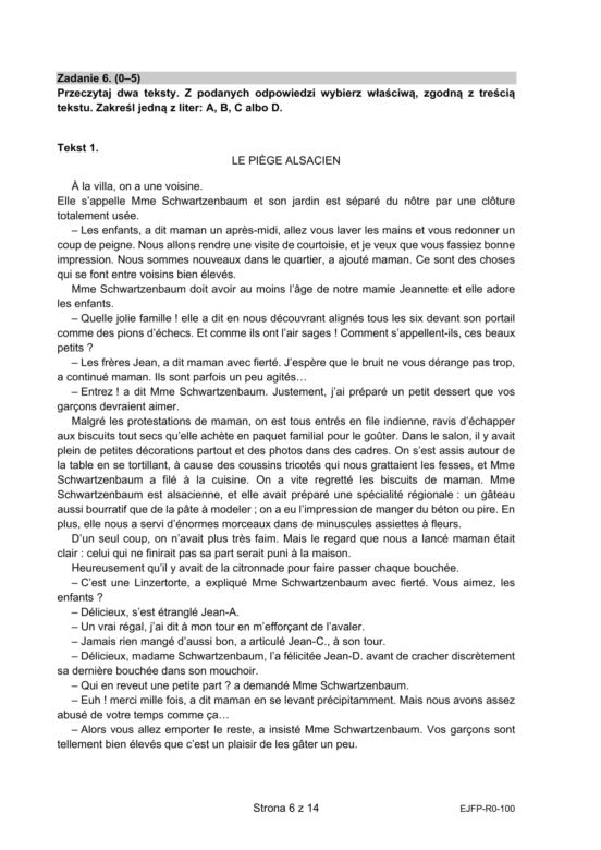 Matura 2022: francuski rozszerzony. Arkusze CKE, pytania, zadania, poziom rozszerzony 