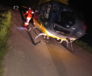 Wypadek motocyklisty w Miechowicach Wielkich
