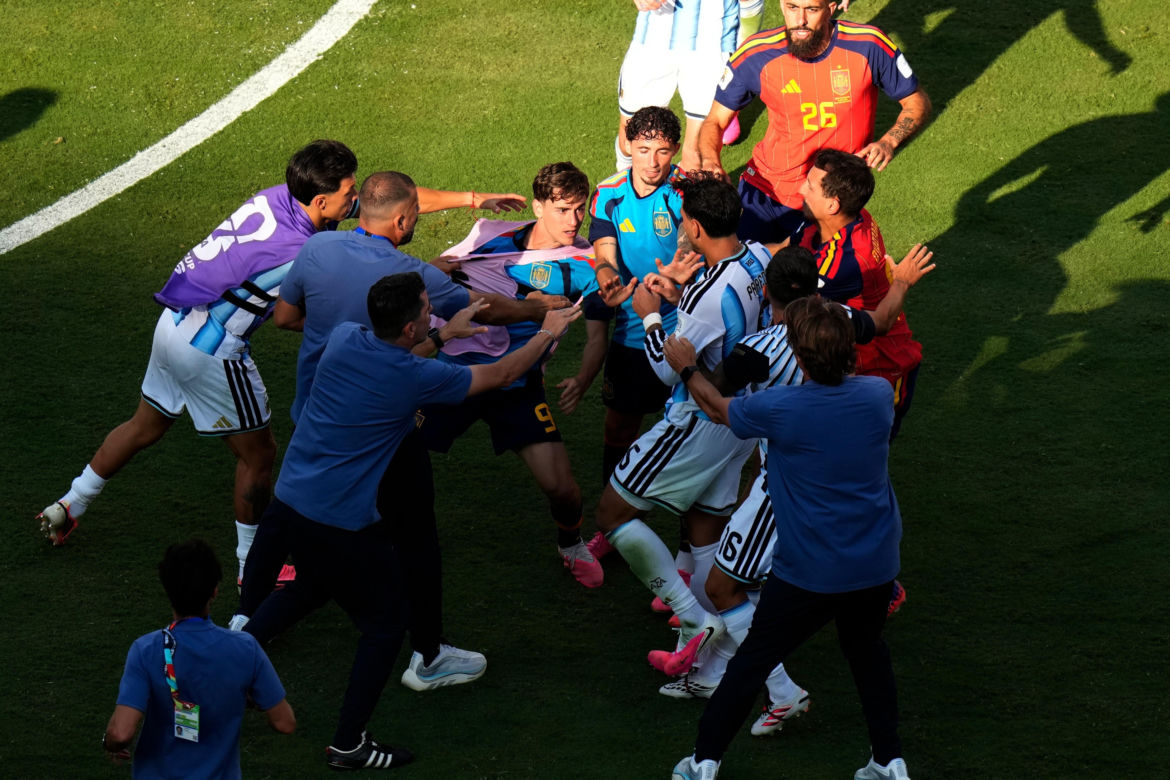 Awantura po finale MŚ Hiszpania - Argentyna