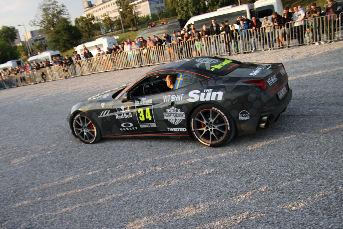 Gumball 3000 2017 w Polsce, Warszawa Stadion Narodowy