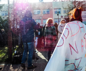 Łomża. Szpital przekształcony w szpital zakaźny. Mieszkańcy protestują