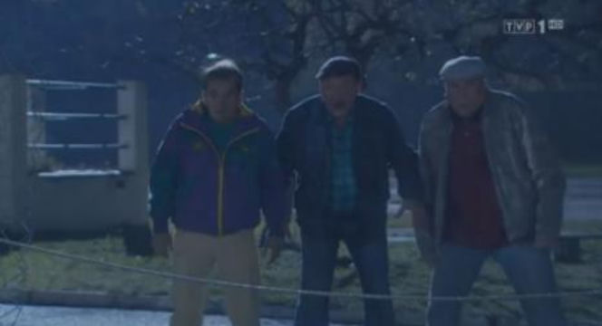 RANCZO 7 sezon odc. 89. Pietrek (Piotr Pręgowski), Solejuk (Sylwester Maciejewski), Hadziuk (Bogdan Kalus)