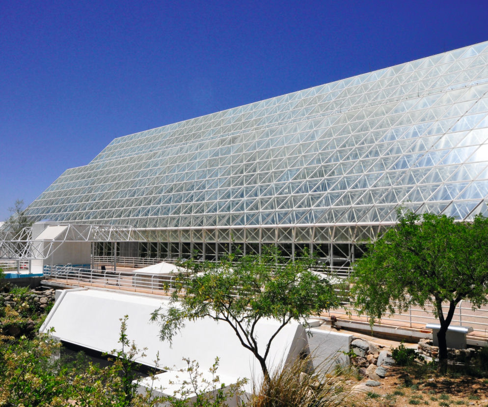 Biosfera II, Oracle, Stany Zjednoczone, proj. Peter Pearce, Philip Hawes, John Polk Allen i inni, 1987-1991