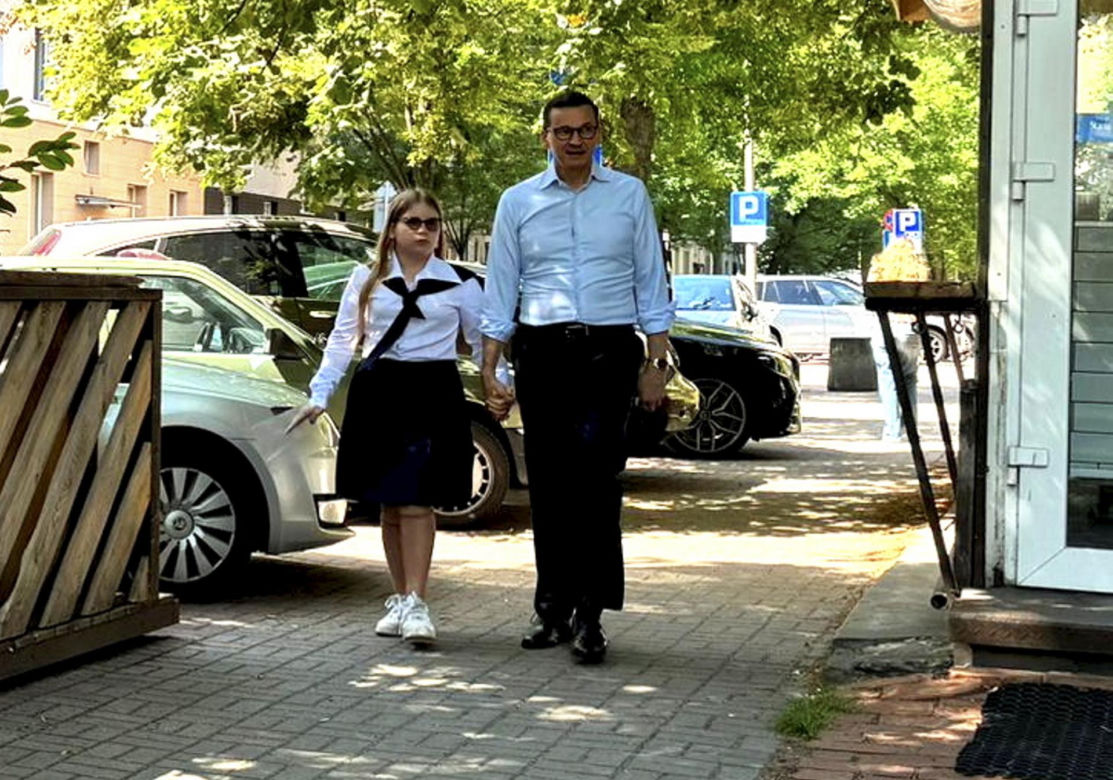 Mateusz Morawiecki zabrał córkę na lody