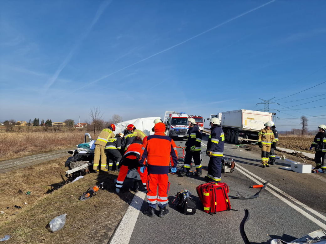 Wojnicz. Śmiertelny wypadek na drodze wojewódzkiej nr 975
