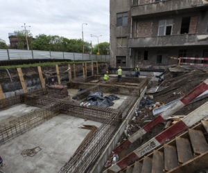 Angel Care we Wrocławiu, fundamenty nowego budynku