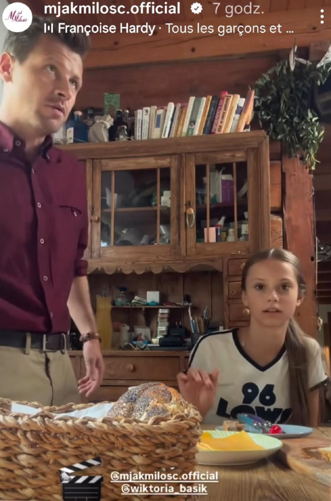 M jak miłość nowy sezon. Hania (Wiktoria Basik), Adam Karski (Patryk Szwichtenberg)