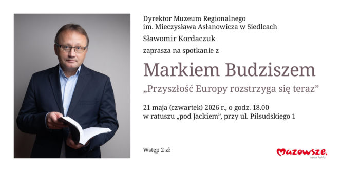 Marek Budzisz w Muzeum Regionalnym w Siedlcach