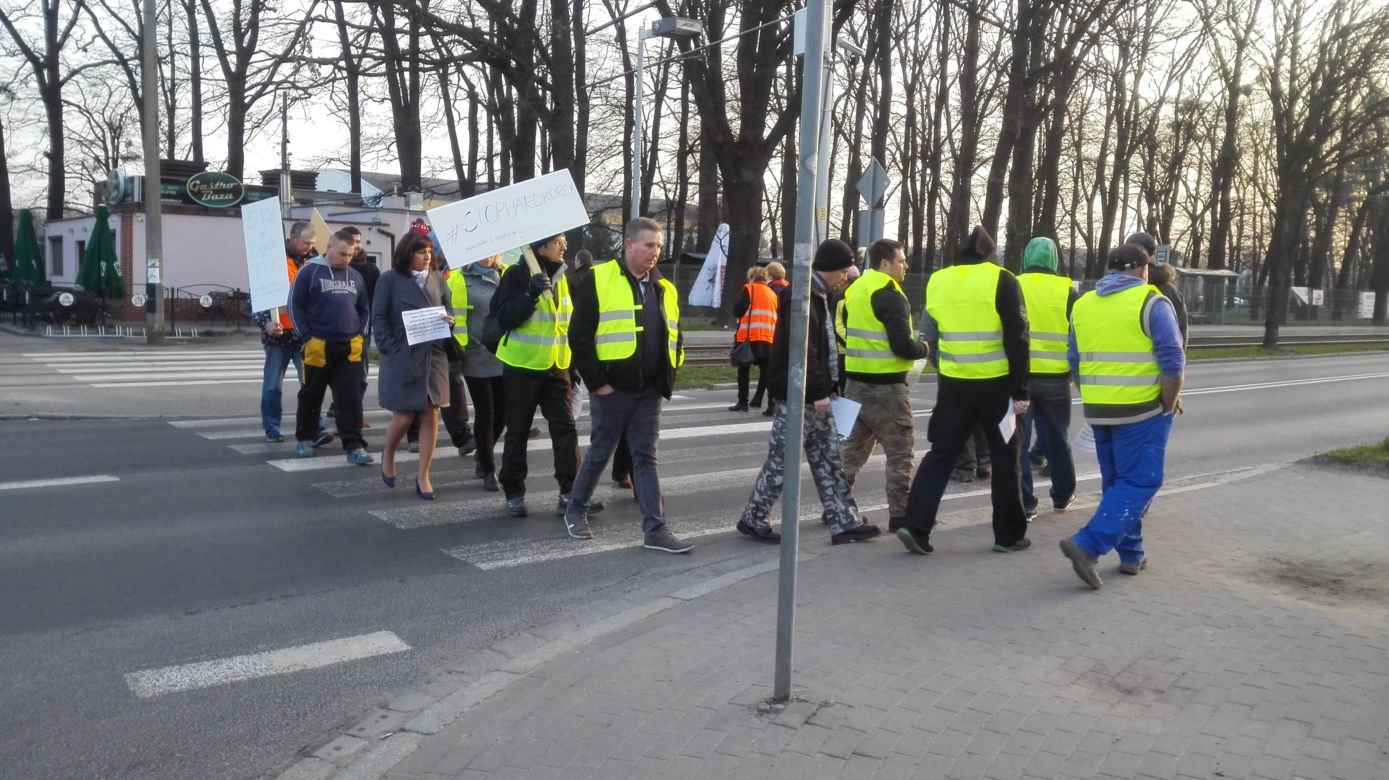 Blokada ulicy Mickiewicza