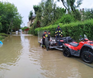 Krakowski Bieżanów zalany przez rzekę Serafę
