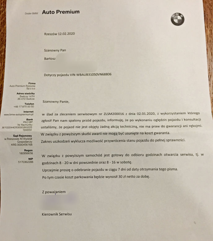 Pożar BMW 118d E81. Auto spłonęło na Podkarpaciu