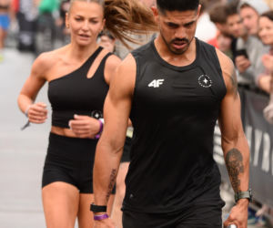 Anna Lewandowska z przystojnym Latynosem na zawodach Hyrox